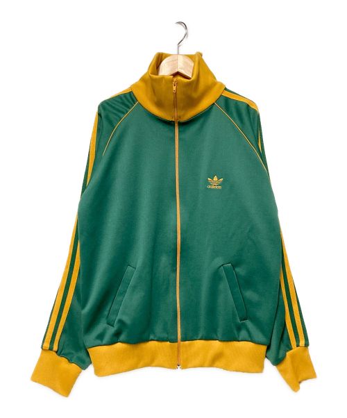 adidas（アディダス）adidas (アディダス) 80s トラックジャケット / ジャージ グリーン×オレンジ サイズ:実寸参照の古着・服飾アイテム