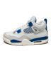 NIKE (ナイキ) AIR JORDAN 4 RETRO / ハイカットスニーカー ブルー×ホワイト サイズ:US9：17000円