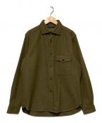 NIGEL CABOURNナイジェルケーボン）の古着「MODIFIED CPO SHIRT / ウールシャツ」｜カーキ