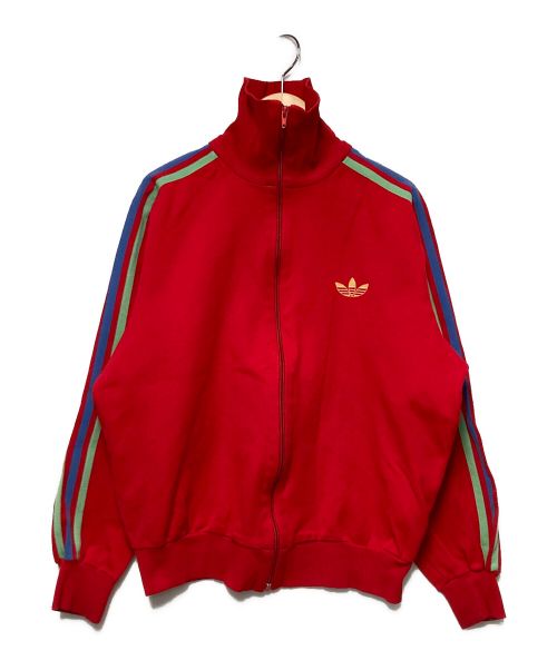 adidas（アディダス）adidas (アディダス) 60~71's ヴインテージトラックジャケット レッド サイズ:4の古着・服飾アイテム