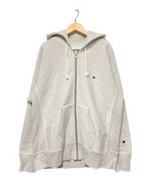 Champion REVERSE WEAVE×BEAMS（チャンピオン リバース ウィーブ×ビームス）の古着「リバースウィーブジップパーカー」｜グレー