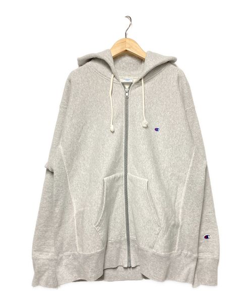 Champion REVERSE WEAVE（チャンピオン リバース ウィーブ）Champion REVERSE WEAVE (チャンピオン リバース ウィーブ) BEAMS (ビームス) リバースウィーブジップパーカー グレー サイズ:Lの古着・服飾アイテム