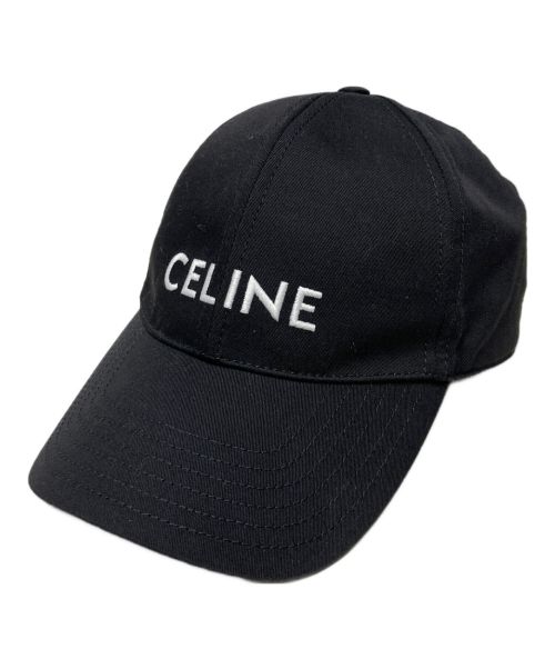 CELINE（セリーヌ）CELINE (セリーヌ) ベースボールキャップ ブラック サイズ:Lの古着・服飾アイテム