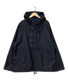 HOUSTON（ヒューストン）の古着「W/R RAIN PARKA / デッキジャケット」｜ネイビー