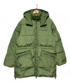 GANNIガニー）の古着「Tech Puffer Oversized Midi Jacket / 中綿ジャケット」｜グリーン