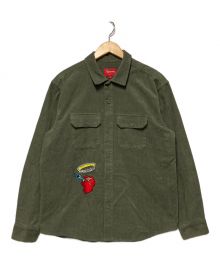 SUPREME（シュプリーム）の古着「21AW Gonz Corduroy Work Shirt / コーデュロイワークシャツ」｜カーキ