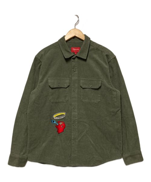 SUPREME（シュプリーム）SUPREME (シュプリーム) 21AW Gonz Corduroy Work Shirt / コーデュロイワークシャツ カーキ サイズ:Sの古着・服飾アイテム