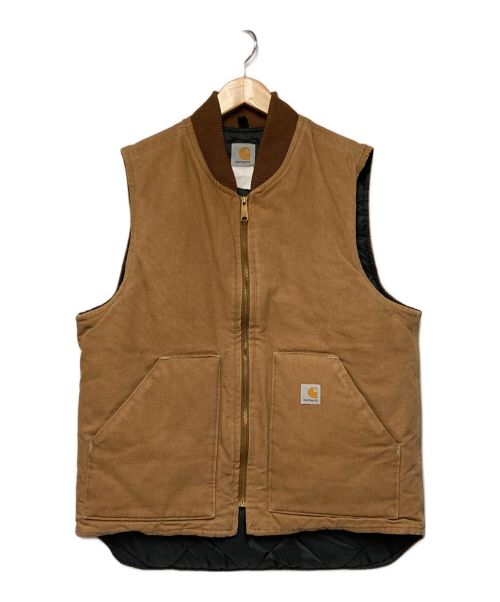 CarHartt（カーハート）CarHartt (カーハート) ダックベスト ベージュ サイズ:実寸参照の古着・服飾アイテム