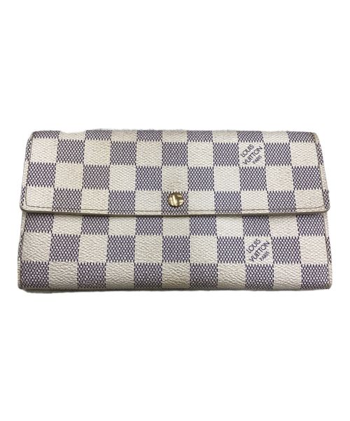 LOUIS VUITTON（ルイ ヴィトン）LOUIS VUITTON (ルイ ヴィトン) 長財布 ホワイト×グレーの古着・服飾アイテム