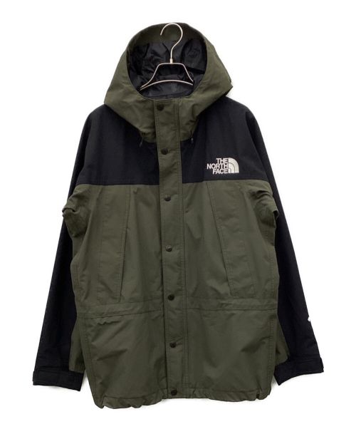 THE NORTH FACE（ザ ノース フェイス）THE NORTH FACE (ザ ノース フェイス) マウンテンライトジャケット カーキ×ブラック サイズ:Mの古着・服飾アイテム