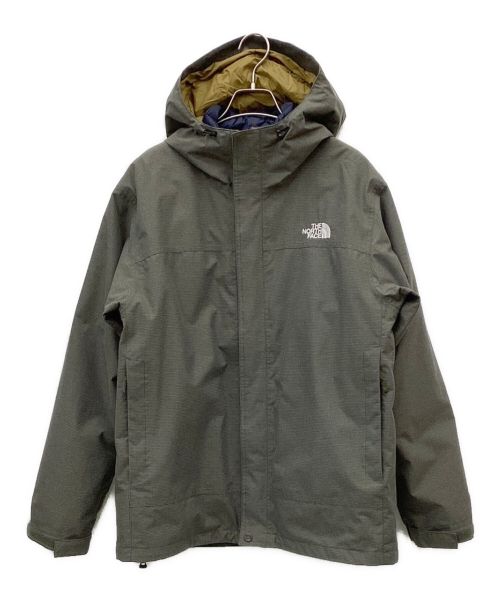 THE NORTH FACE（ザ ノース フェイス）THE NORTH FACE (ザ ノース フェイス) 中綿ライナー付きカシウストリクライメイトジャケット グリーン×ネイビー サイズ:Lの古着・服飾アイテム