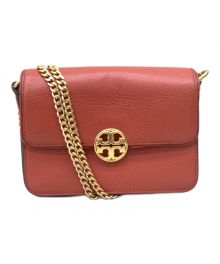 TORY BURCH（トリーバーチ）の古着「チェーンショルダーバッグ」｜オレンジ×ゴールド