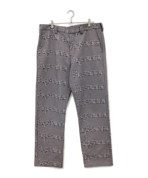 SUPREME（シュプリーム）Supreme (シュプリーム) Work Pant Black Houndstooth ホワイト×ブラック サイズ:W36の古着・服飾アイテム