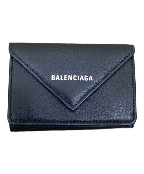 BALENCIAGA（バレンシアガ）BALENCIAGA (バレンシアガ) 3つ折り財布 ブラックの古着・服飾アイテム