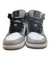 NIKE (ナイキ) ミッドカットスニーカー　Nike Air Jordan 1（エアジョーダン1 ）Mid グレー×ホワイト サイズ:US8：9000円