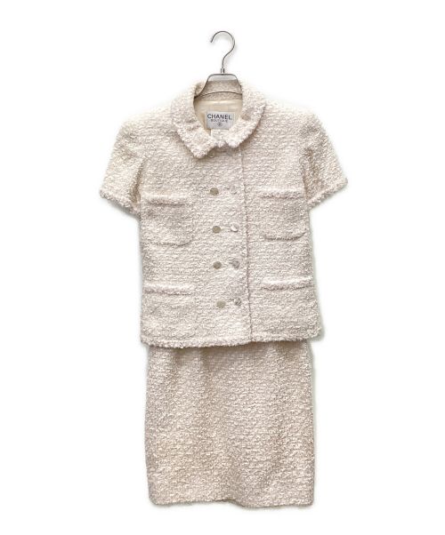 CHANEL（シャネル）CHANEL (シャネル) 半袖セットアップ ホワイト サイズ:40の古着・服飾アイテム