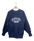 Champion REVERSE WEAVEチャンピオン リバース ウィーブ）の古着「Champion REVERSE WEAVE HARVARD クルーネックスウェット メキシコ製 90s～00s」｜ネイビー