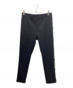 BRIEFINGブリーフィング）の古着「WARM SIDE LOGO LINE SLIM PANTS」｜ブラック