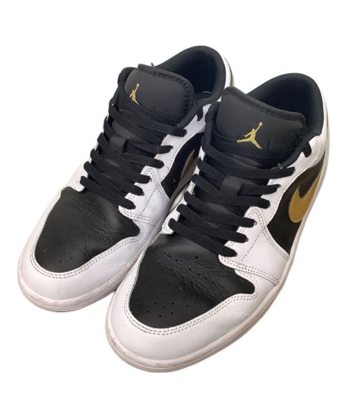 NIKE（ナイキ）NIKE (ナイキ) AIR JORDAN1 LOW ホワイト×ゴールド サイズ:US9.5の古着・服飾アイテム