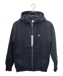 Champion REVERSE WEAVE（チャンピオン リバース ウィーブ）の古着「ジップパーカー」｜ブラック