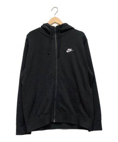 【中古・古着通販】NIKE (ナイキ) ジップパーカー ブラック サイズ:L