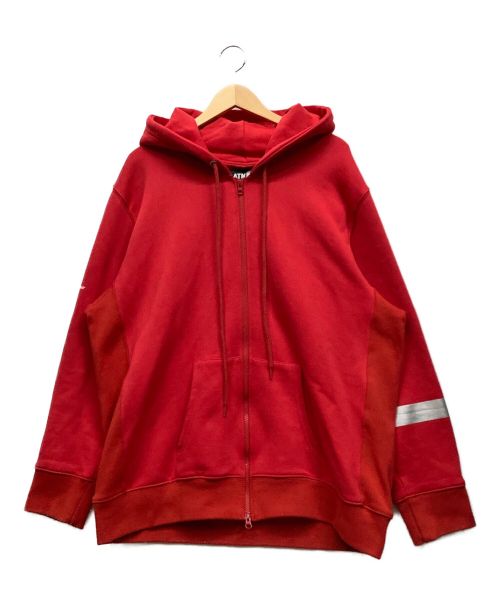 中古・古着通販】ATMOS (アトモス) ジップパーカー レッド サイズ:XL