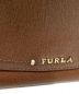 中古・古着 FURLA (フルラ) フラップチェーンショルダーバッグ ブラウン：2980円