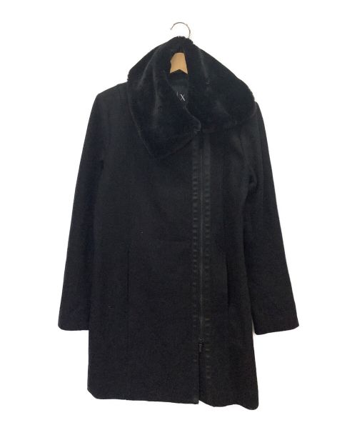ARMANI EXCHANGE（アルマーニ エクスチェンジ）ARMANI EXCHANGE (アルマーニ エクスチェンジ) ウールコート ブラック サイズ:Lの古着・服飾アイテム