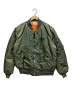 ALPHA INDUSTRIES×melonアルファインダストリーズ×melon）の古着「MA-1ジャケット」｜オリーブ