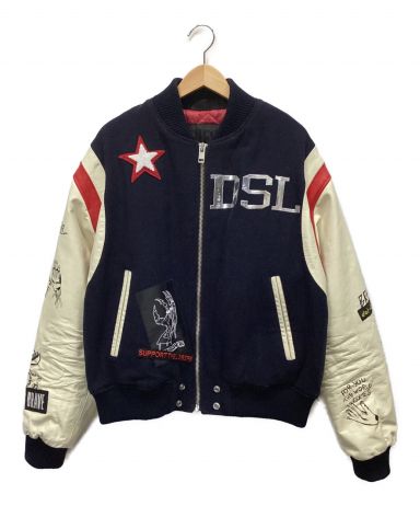 【中古・古着通販】DIESEL (ディーゼル) スタジャン ネイビー