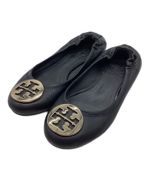 TORY BURCH（トリーバーチ）TORY BURCH (トリーバーチ) バレエシューズ ブラック サイズ:6Mの古着・服飾アイテム