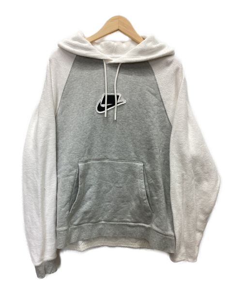 NIKE（ナイキ）NIKE (ナイキ) パーカー ホワイト×グレー サイズ:Lの古着・服飾アイテム