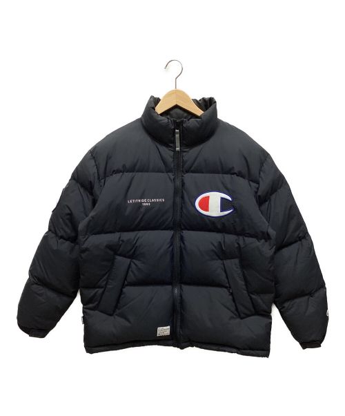 Champion（チャンピオン）Champion (チャンピオン) ダウンジャケット ブラック サイズ:Lの古着・服飾アイテム