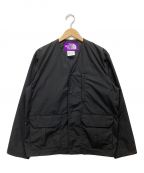 THE NORTHFACE PURPLELABELザ・ノースフェイス パープルレーベル）の古着「MIDWEIGHT 65/35 Hopper Field Cardigan」｜ブラック