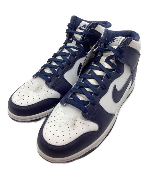 NIKE（ナイキ）NIKE (ナイキ) DUNK HIGH RETRO ホワイト×ネイビー サイズ:29 未使用品の古着・服飾アイテム