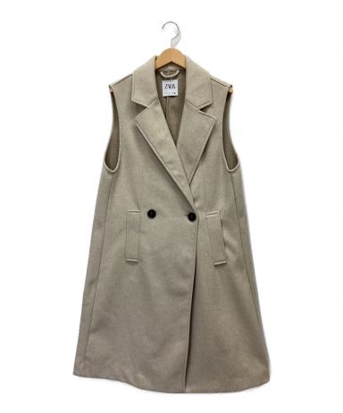 中古・古着通販】ZARA (ザラ) ロングベスト ベージュ サイズ:S