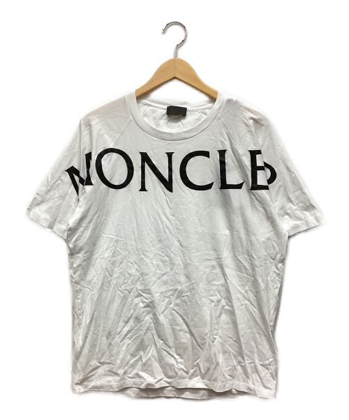 MONCLER（モンクレール）MONCLER (モンクレール) Tシャツ ホワイト×ブラック サイズ:Mの古着・服飾アイテム