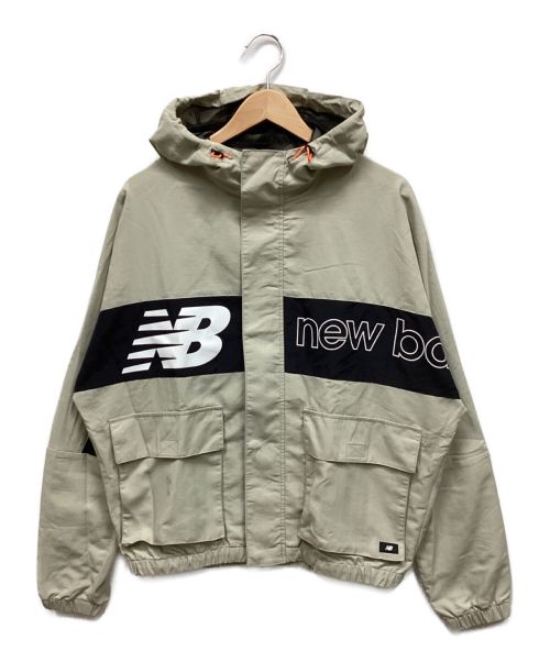 NEW BALANCE（ニューバランス）NEW BALANCE (ニューバランス) フーディジャケット ベージュ サイズ:Sの古着・服飾アイテム