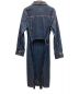 ZARA (ザラ) DENIM MIDI DRESS インディゴ サイズ:L 未使用品：2980円