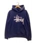 stussy（ステューシー）の古着「プルオーバーパーカー」｜ネイビー