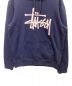 中古・古着 stussy (ステューシー) プルオーバーパーカー ネイビー サイズ:M：5000円