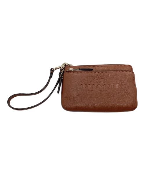 COACH（コーチ）COACH (コーチ) ポーチ ブラウンの古着・服飾アイテム