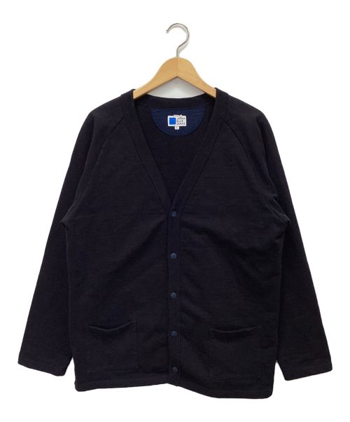 JAPAN BLUE（ジャパンブルー）JAPAN BLUE (ジャパンブルー) インレイカーディガン ネイビー サイズ:Lの古着・服飾アイテム