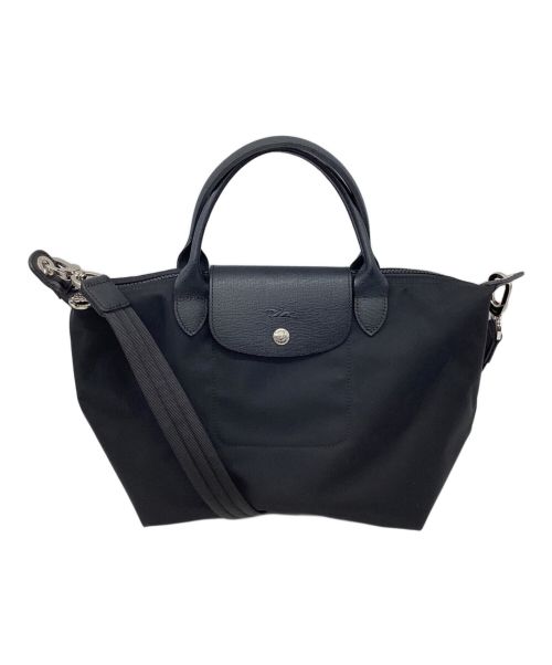 LONGCHAMP（ロンシャン）LONGCHAMP (ロングチャンプ) 2WAYバッグ ブラックの古着・服飾アイテム