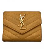 Yves Saint Laurentイヴサンローラン）の古着「2つ折り財布」｜イエロー