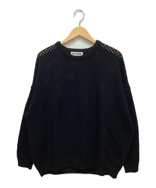 TTT MSW（ティー）TTT MSW (ティー) Wool Pullover Knit ブラック サイズ:Fの古着・服飾アイテム