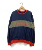 BEAMS T×le coq sportifビームスティー×ルコックスポルティフ）の古着「スウェット」｜ネイビー×カーキ