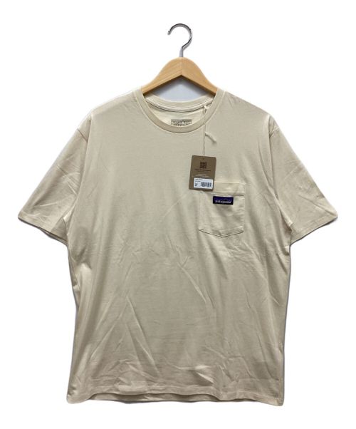 Patagonia（パタゴニア）Patagonia (パタゴニア) Daily Pocket Tee アイボリー サイズ:M 未使用品の古着・服飾アイテム