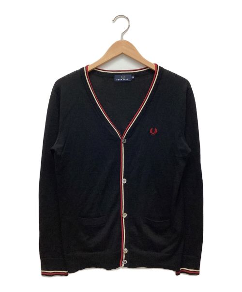 FRED PERRY（フレッドペリー）FRED PERRY (フレッドペリー) ニットカーディガン ブラック サイズ:Mの古着・服飾アイテム