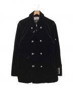 BURBERRY BLACK LABELバーバリーブラックレーベル）の古着「ベロアジャケット」｜ブラック